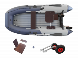 Комплект надувная лодка НДНД Grouper 335 с сиденьем "Сикосари"