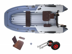 Комплект надувная лодка НДНД Grouper 350 с сиденьем "Сикосари"