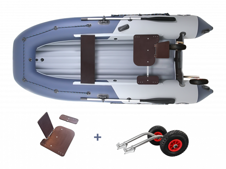 Комплект надувная лодка НДНД Grouper 350 с сиденьем "Сикосари"